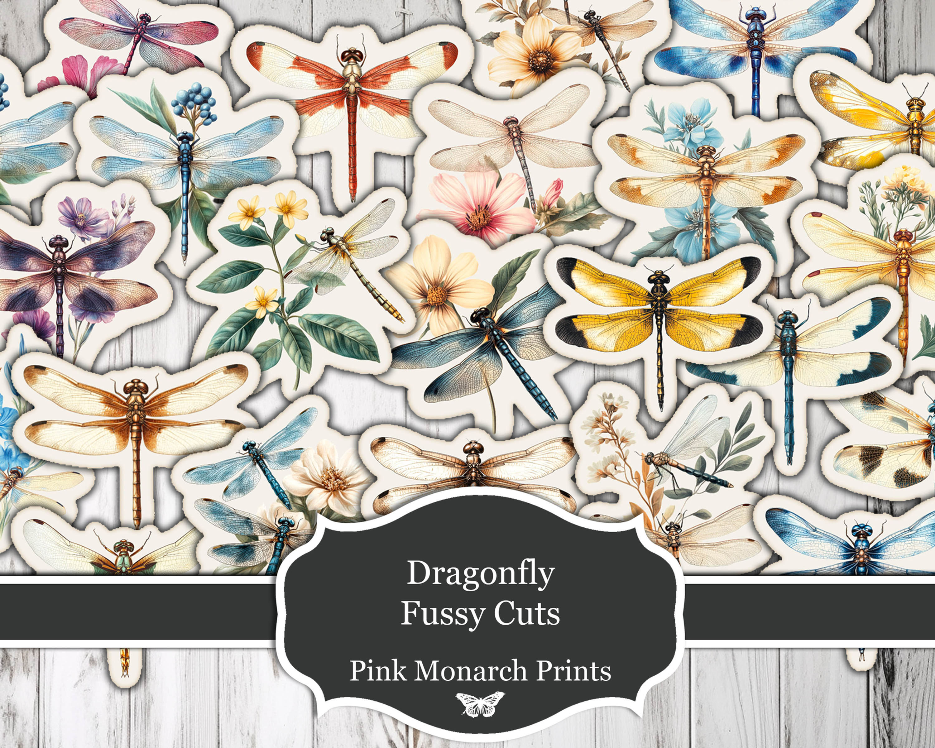 Dragonfly Fussy Cuts