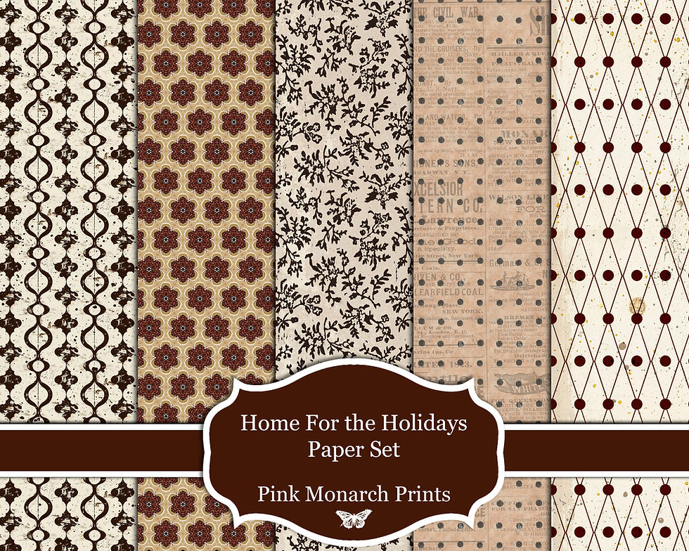 Thumbnail: Home for the Holidays Paper Set (20)