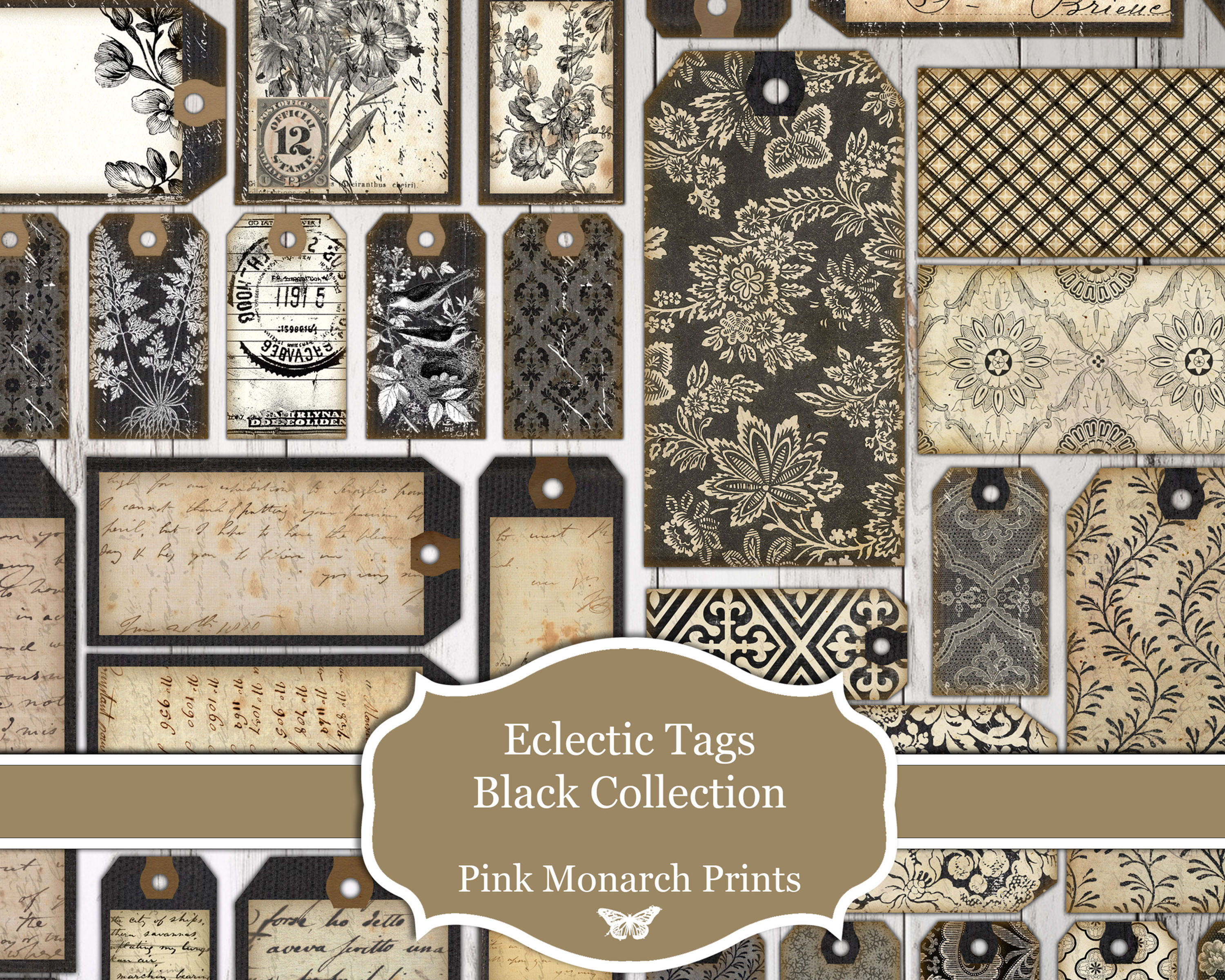 Eclectic Tags Black Collection
