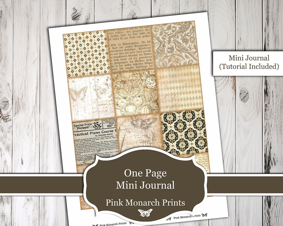 Thumbnail: One Page Mini Journal