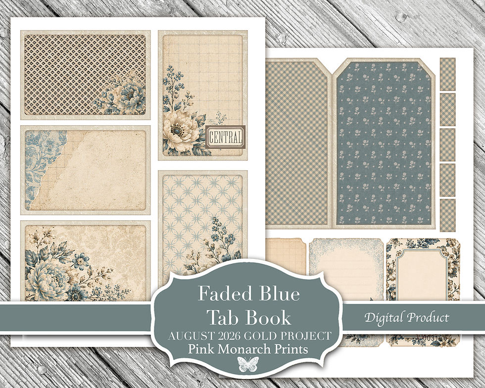 Thumbnail: Faded Blue Tab Book - August 2026 Gold Project