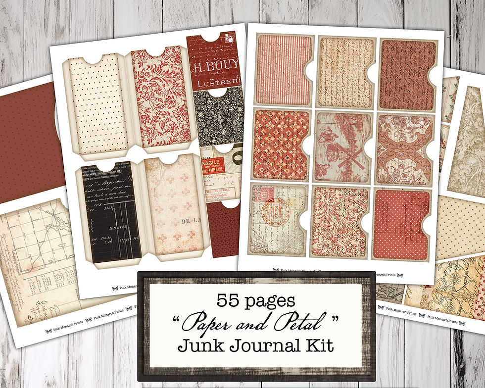 Thumbnail: July 2026 'Paper And Petal' Junk Journal Kit