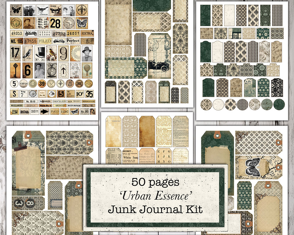 Thumbnail: May 2025 'Urban Essence' Junk Journal Kit