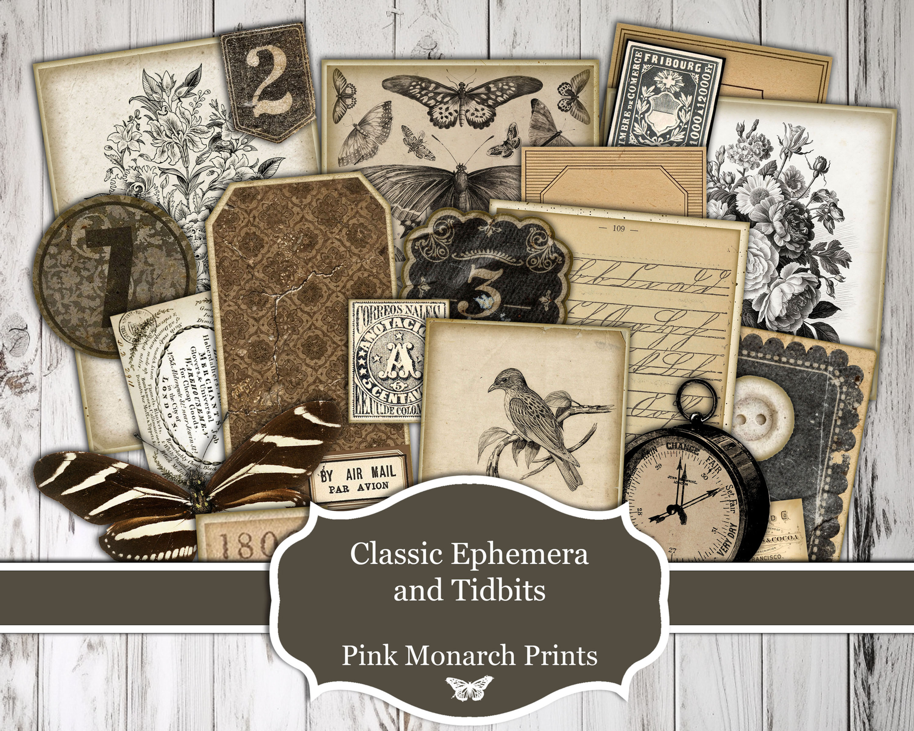 Classic Ephemera and Tidbits - Neutrals