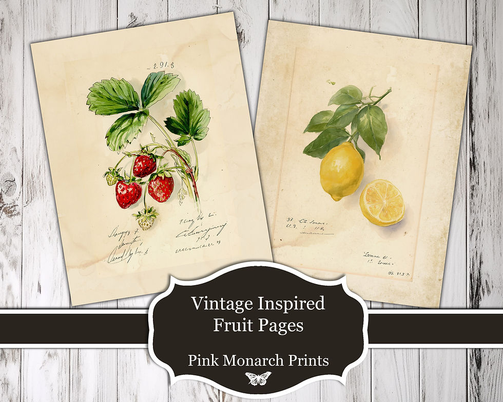 Thumbnail: Vintage Inspired Fruit Pages