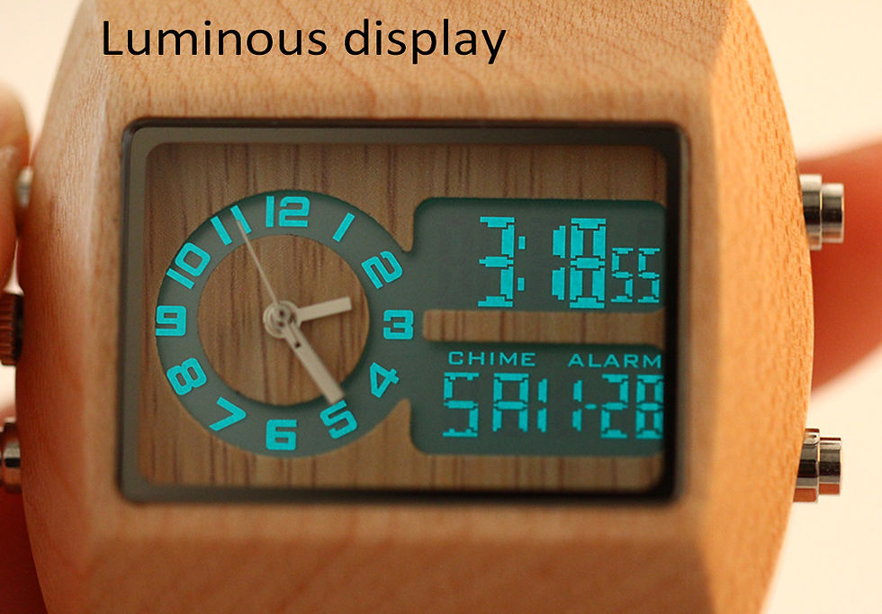 Thumbnail: BEWELL ZS-W021A Bamboo Wooden Men Quartz Watch