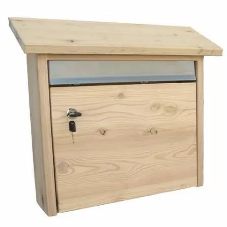 Massiver Holzbriefkasten aus Lärche