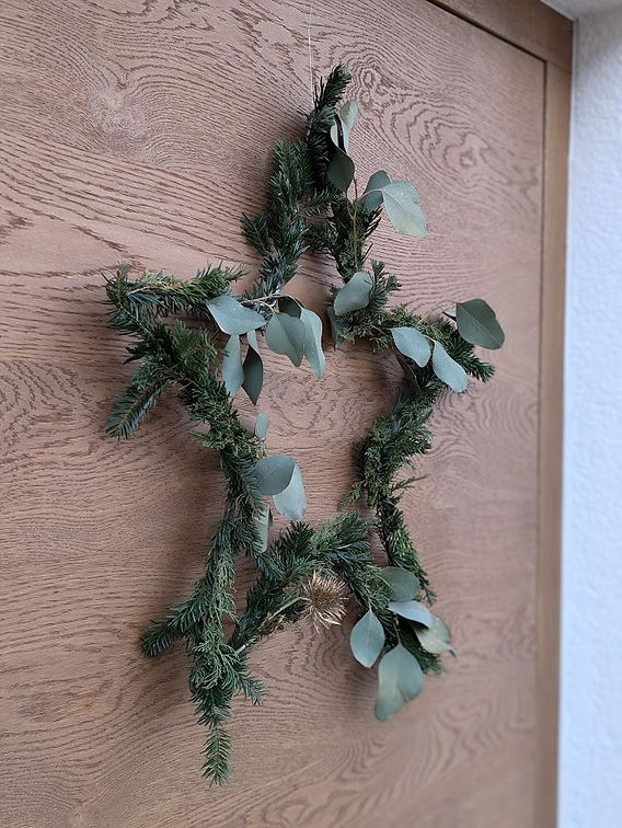 Ideen für Außen-Weihnachtsdeko am Hauseingang