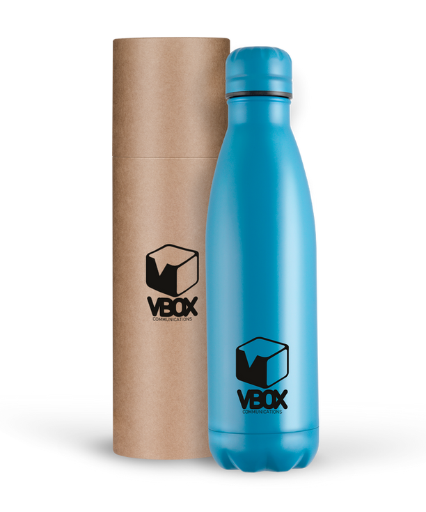 Vacuum Bottle with Kraft Tube - Spot Colour