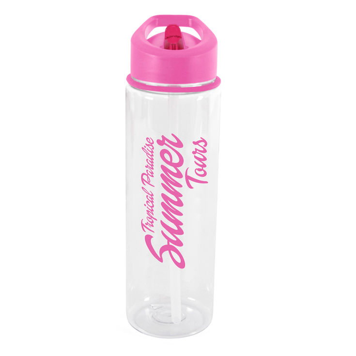 plastic drinks bottle pink