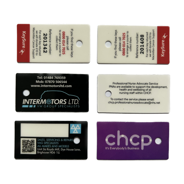 Mini Key Fob Tag 55 mm x 29mm