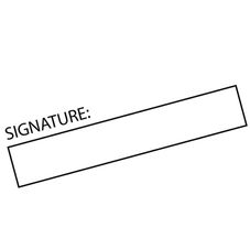 Write on Signature Strip