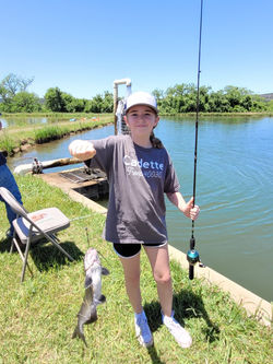 Girl Scout caught fish