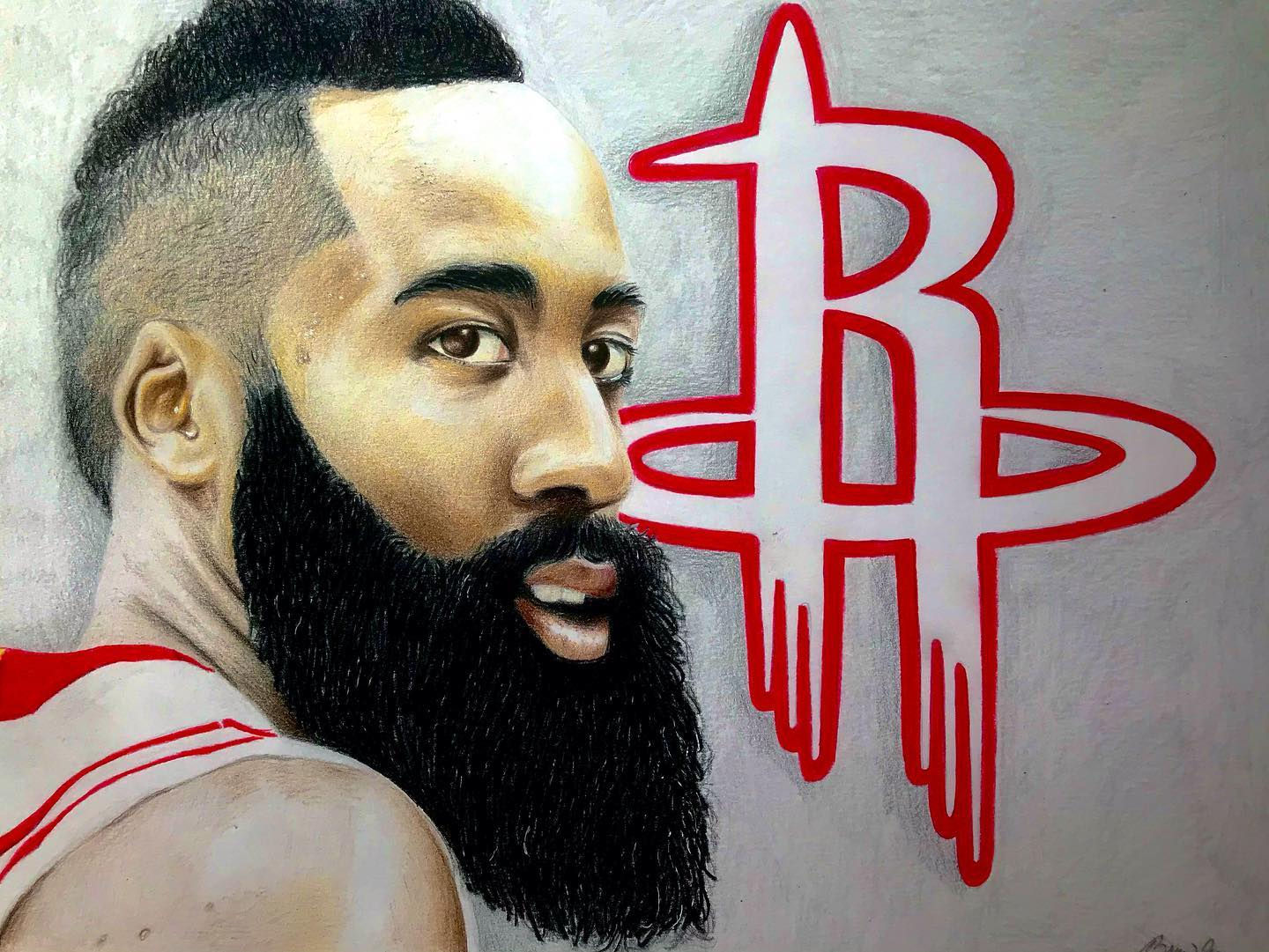 "Fear the Beard" (Pencil, 11x14" Paper)