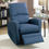 Thumbnail: Swivel Recliner Chair - Polyfiber (Linen Like Fabric)