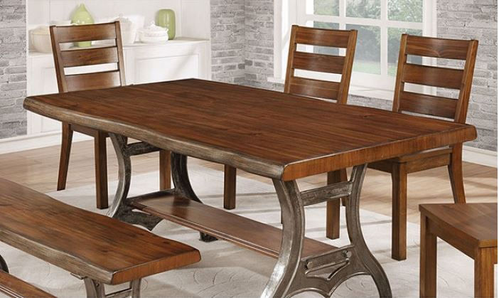 Thumbnail: LEANN - Industrial / Metal / Slat Back Chairs / Solid Wood / Wood Veneer