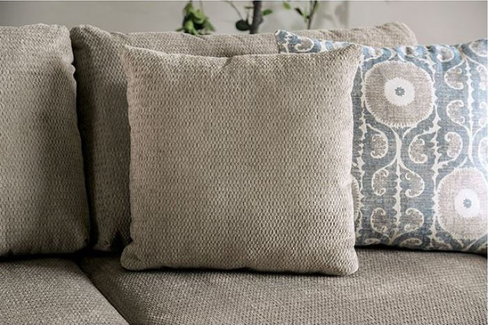 Thumbnail: SIGGE - (MADE IN USA) Chenille / Chaise on Left / Removable Pillow Backs