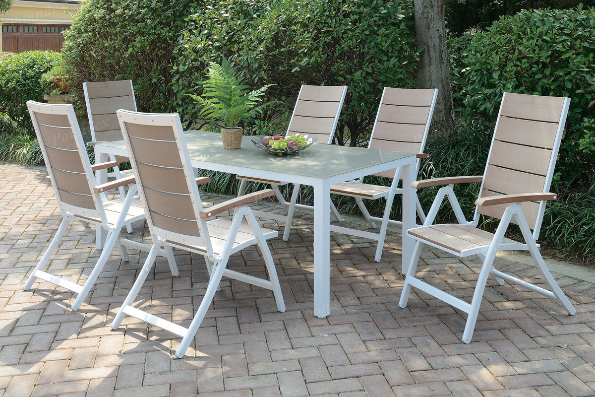 #258 PATIO SET 7-PCS (Aluminum Frame/Vinyl Fabric)
