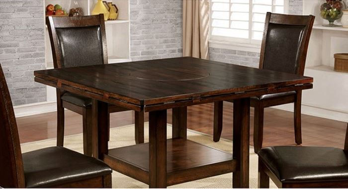 Thumbnail: MEAGAN I - Padded Leatherette Cushions / Tapered Legs / Solid Wood / Wood Veneer