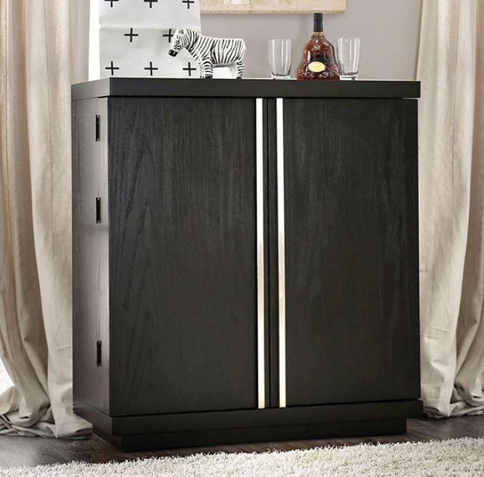 Thumbnail: MODOC - 18" Expandable Leaf / Chome Trim / Padded Fabric Seat/ Wood Grain Detail