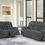 Thumbnail: FULL SET Power Motion Sofa w/ USB Charger (CHENILLE)