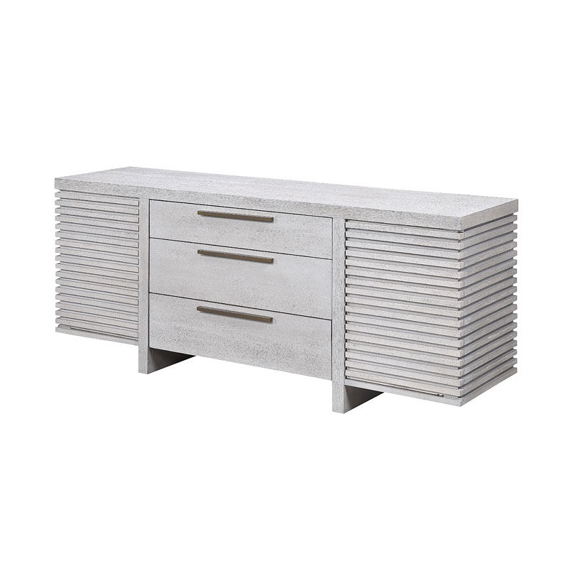 Thumbnail: AROMAS - Table + 8 Chairs / Fabric Seat Cushion / Wooden Tapered Leg