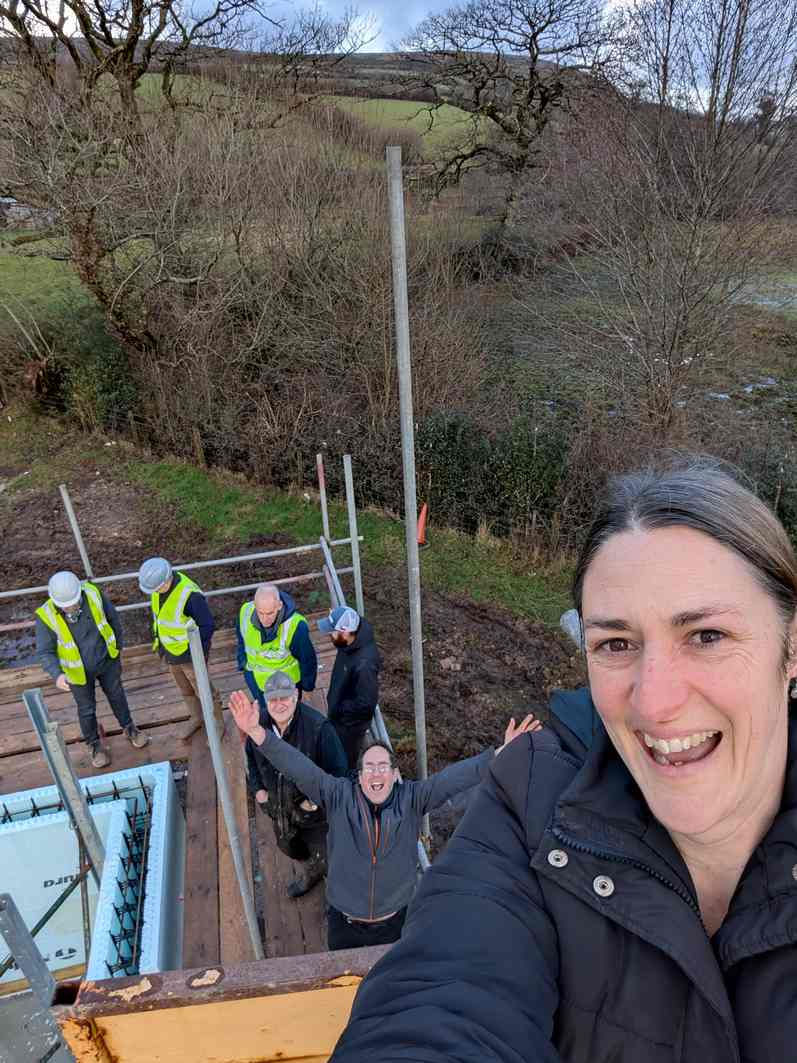 Trustees get a tour of the works