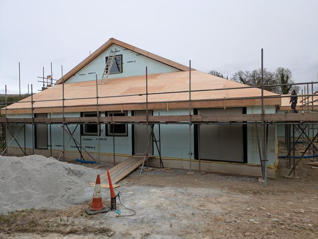 Ply complete over kitchen