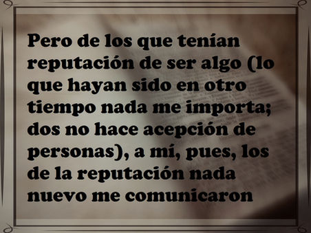 Pero de los que tenían reputación de ser algo (lo que hayan sido en otro tiempo nada me importa; dos