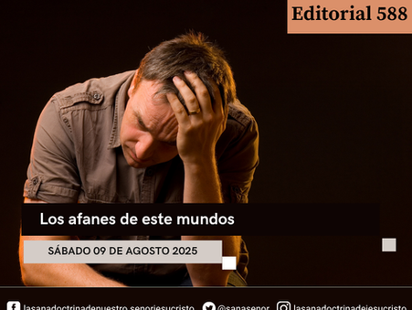Editorial - 588 Los afanes de este mundo