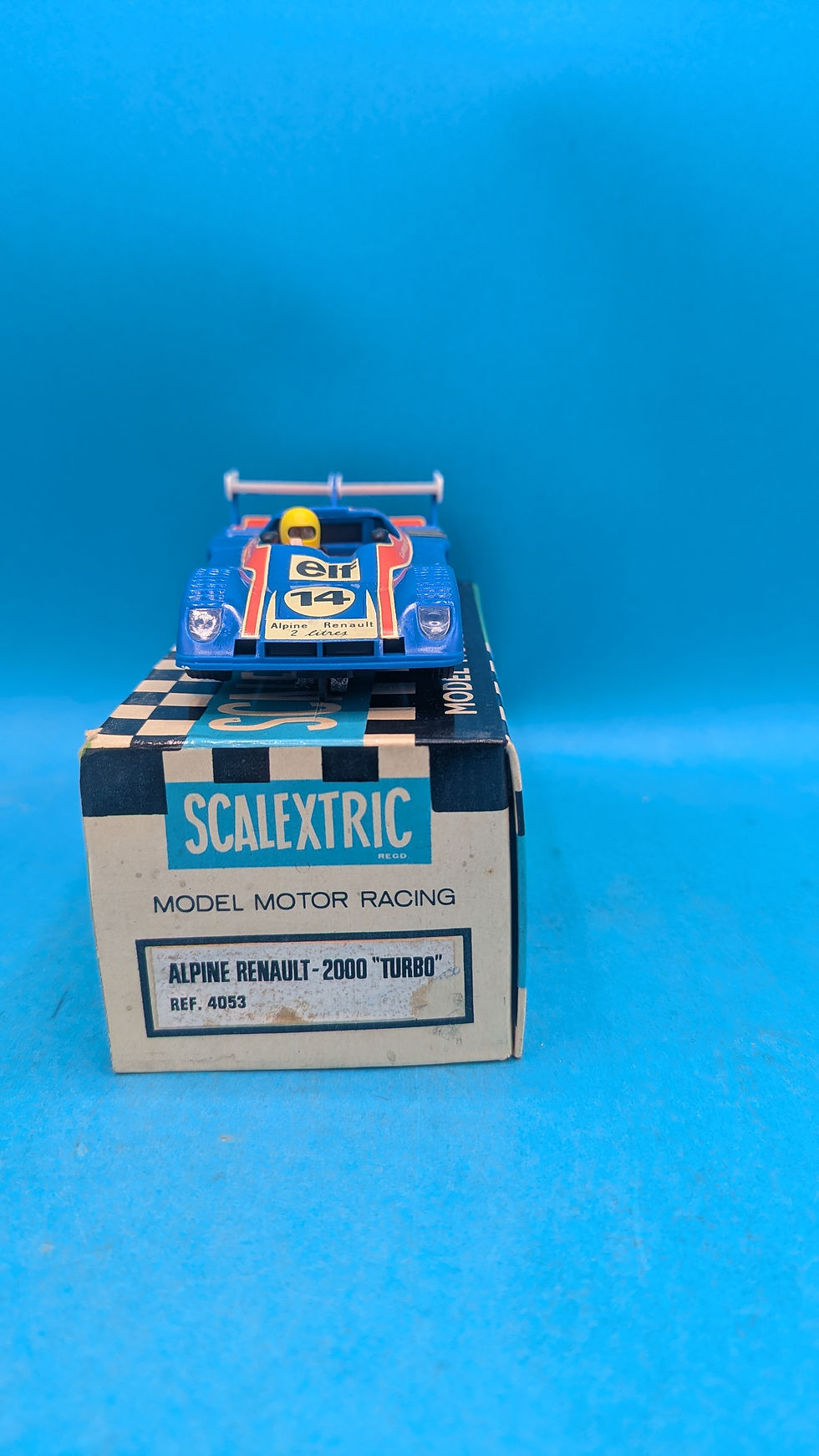 Thumbnail: Scalextric 4053 Alpine Renault 2000 Turbo in Blue, New Old Spanish Stock