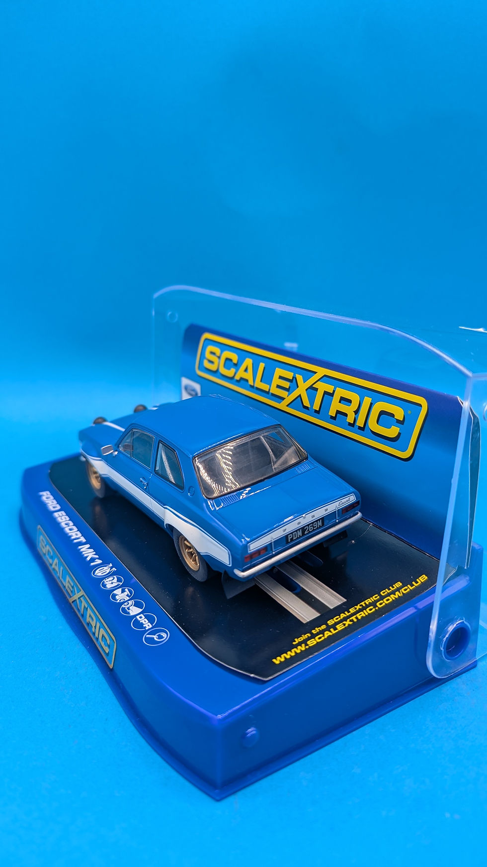 Thumbnail: Scalextric C3592 Ford Escort MK1 Blue/White