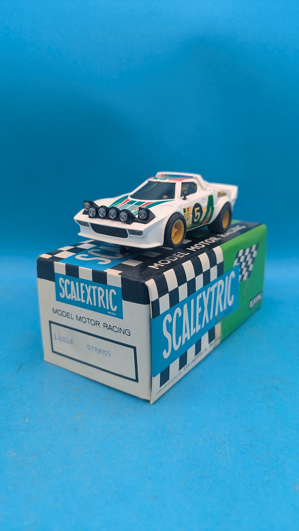 Scalextric 4055 Lancia Stratos in White, New Old Spanish shop stock