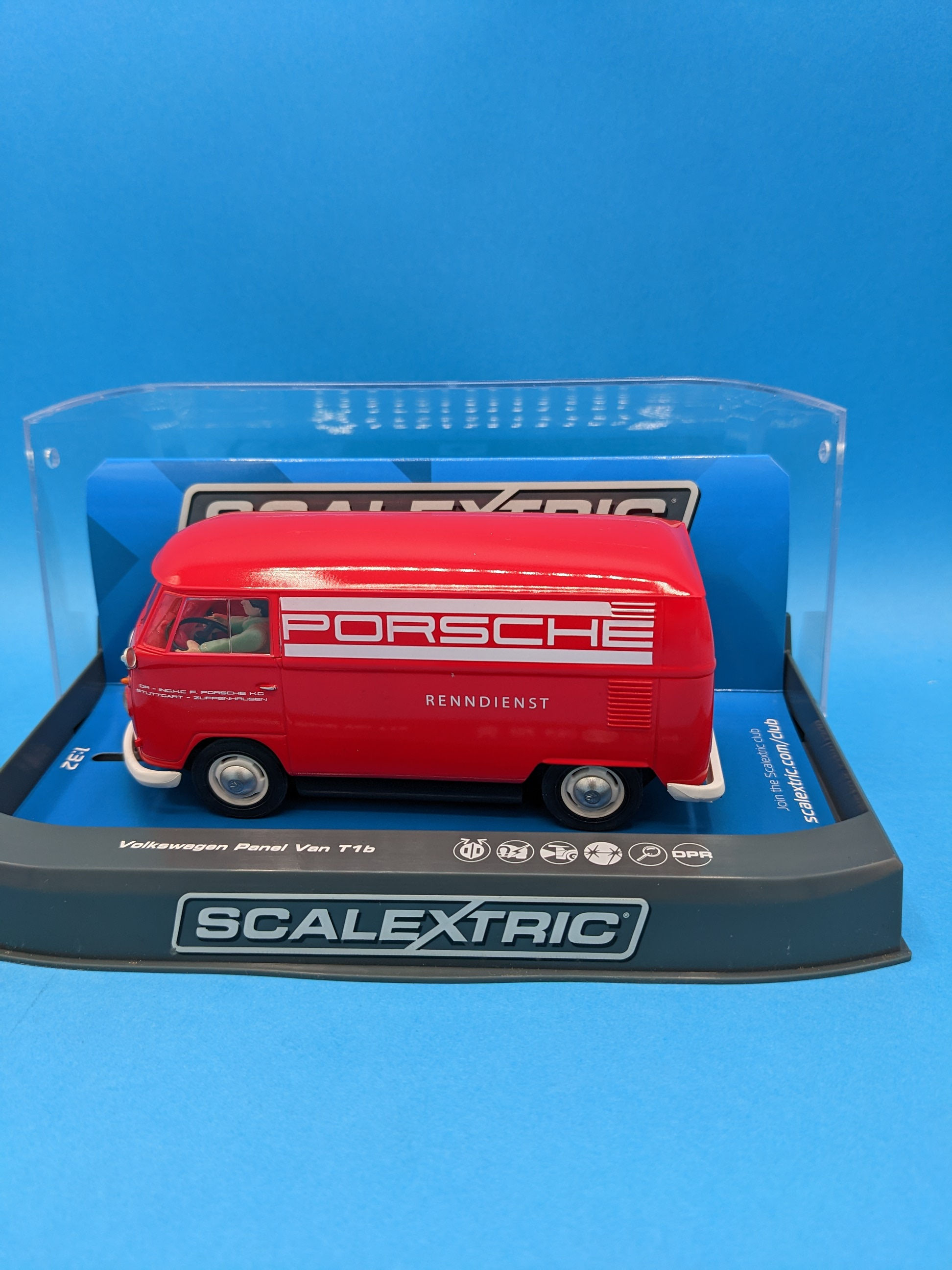 Scalextric C3755 Volkswagon Panel Van Type 1b Porsche Racing Service Team Support Vehicle