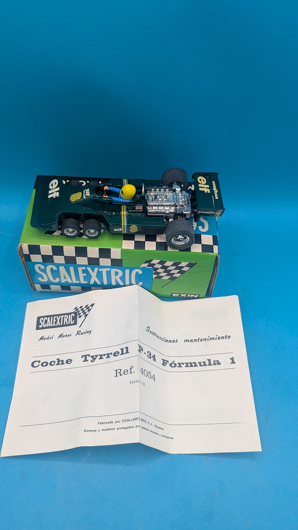 Thumbnail: Scalextric 4054 Tyrrell form 1 P-34 in Green, New Old Spanish shop stock