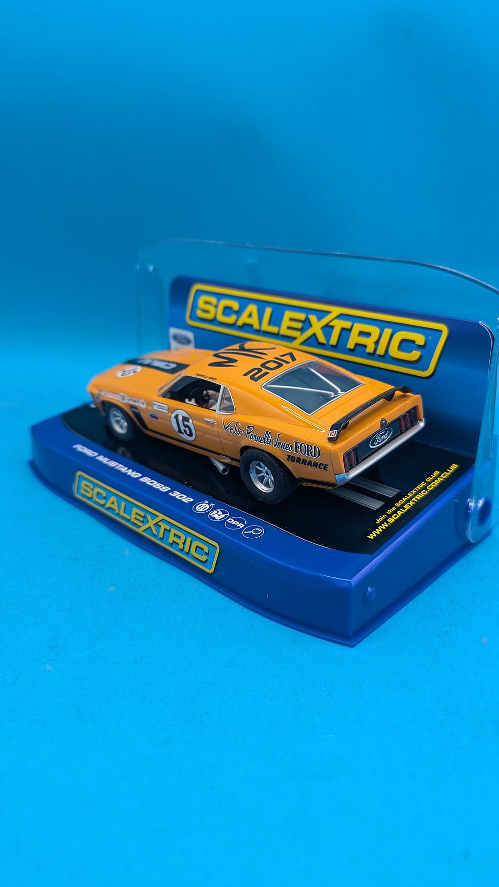 Thumbnail: Scalextric C3651 NSCC Ford Mustang Boss 302 Milton Keynes 2017 Swapmeet Car Limited Edition of 70