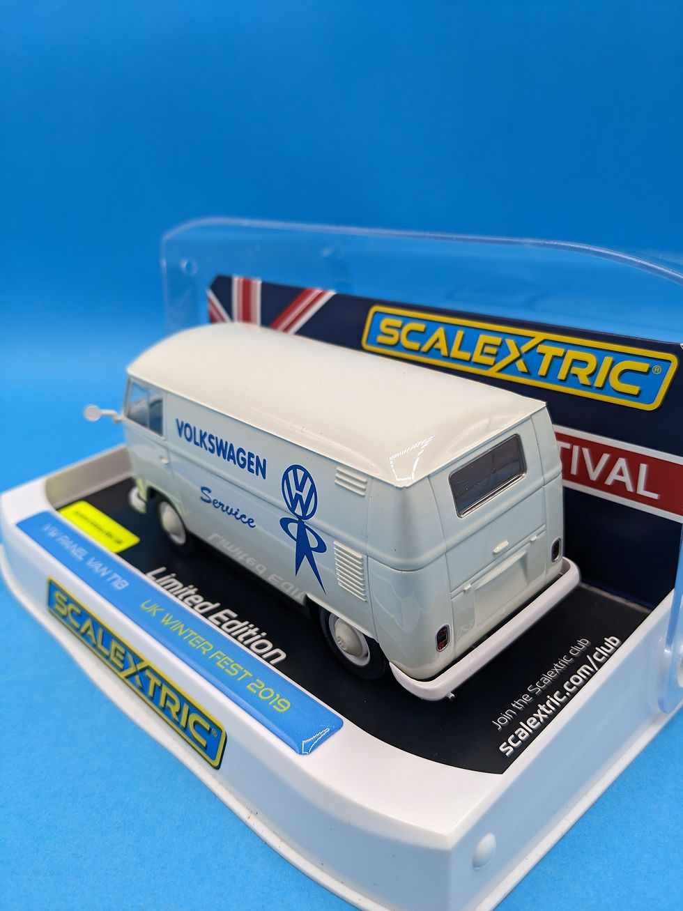 Thumbnail: Scalextric C4092 UKSF Limited Edition VW Panel Van 71b White Volkswagon Service