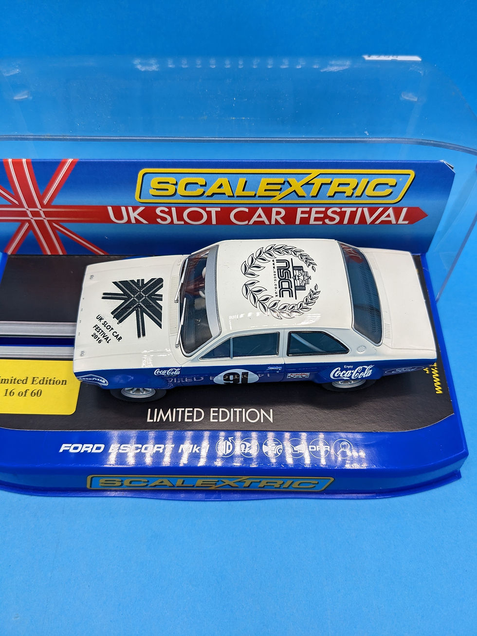 Thumbnail: C3672 Scalextric NSCC Ford Escort Mk1 1970 Calder Park Alan Moffat UK Slot Festival Car 1 of only 60
