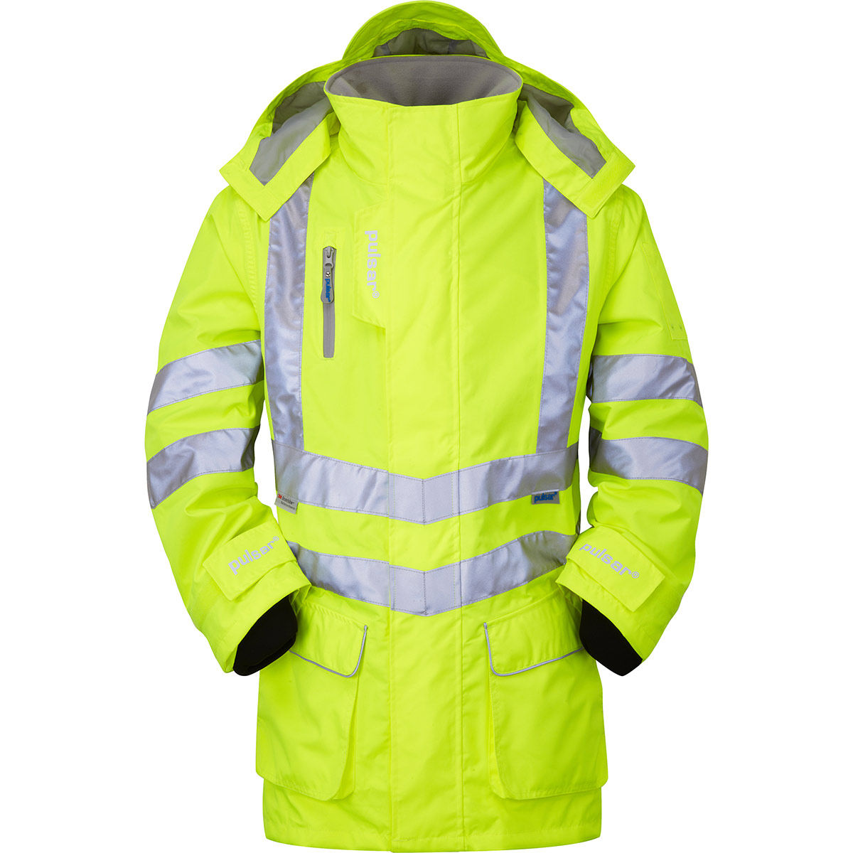 PULSAR - Interactive Waterproof Hi-Vis Coat - P421 - (Yellow)