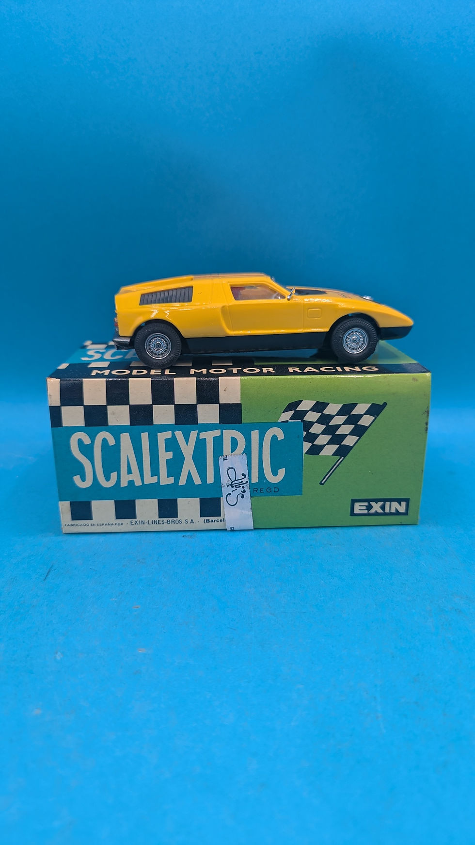 Thumbnail: Scalextric 4044 Mercedes Wankel C-1112 in Yellow, New Old Spanish stock