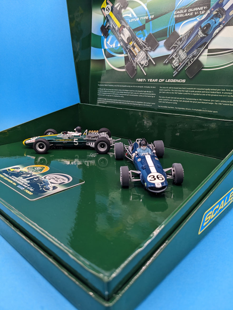 Thumbnail: Scalextric C2923A 1967 Years of Legends Lotus Type 49 Eagle Gurney Weslake V-12