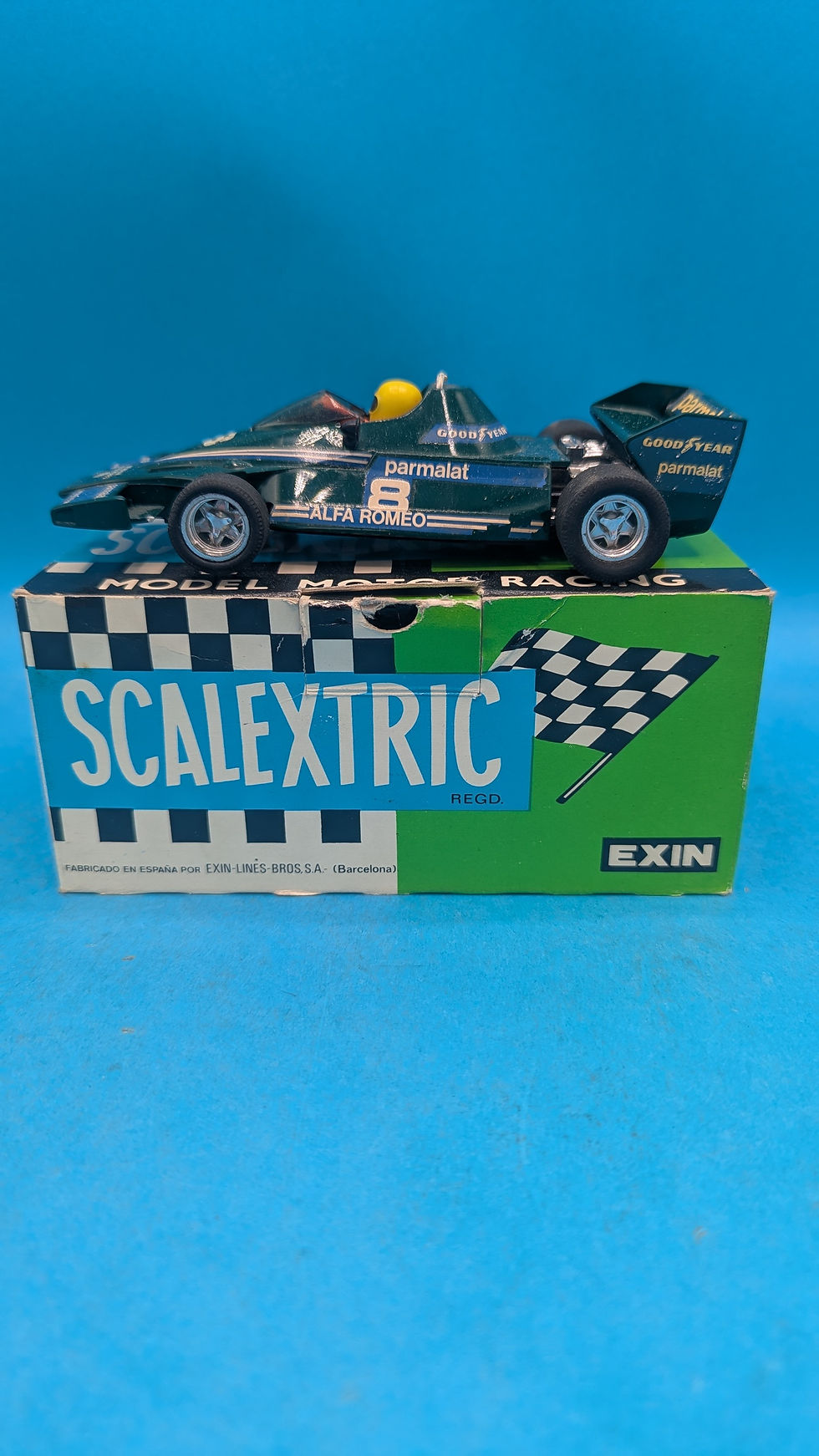 Thumbnail: Scalextric 4056 Brabham form 1 BT-46 in Green New Old Spanish Stock