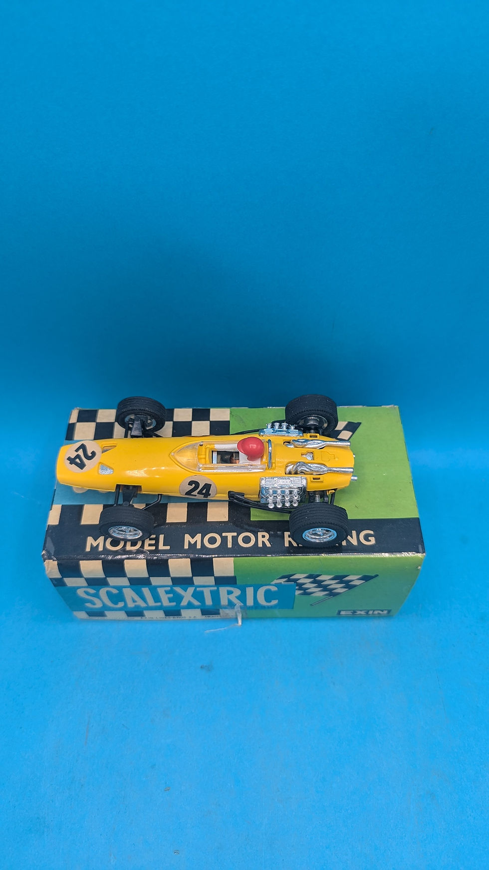 Thumbnail: Scalextric 4037 BRM form1 in Yellow, New Old Spanish Shop stock