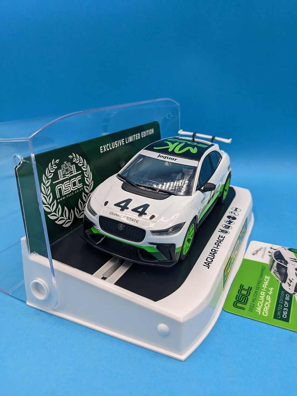 Thumbnail: Scalextric C4064 Jaguar I-Pace Heritage Edition No.44 2022 NSCC swapmeet