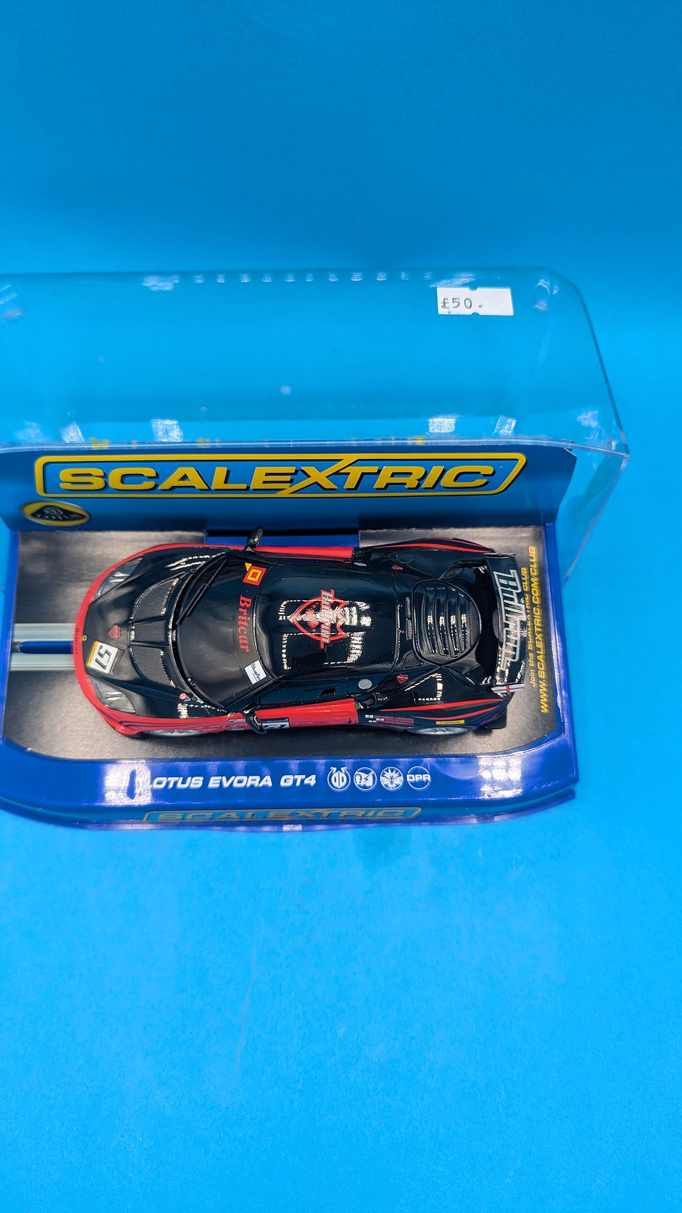 Scalextric C3504 Lotus Evora GT4 No.51 Richard Adams Team Bullrun, MSA British