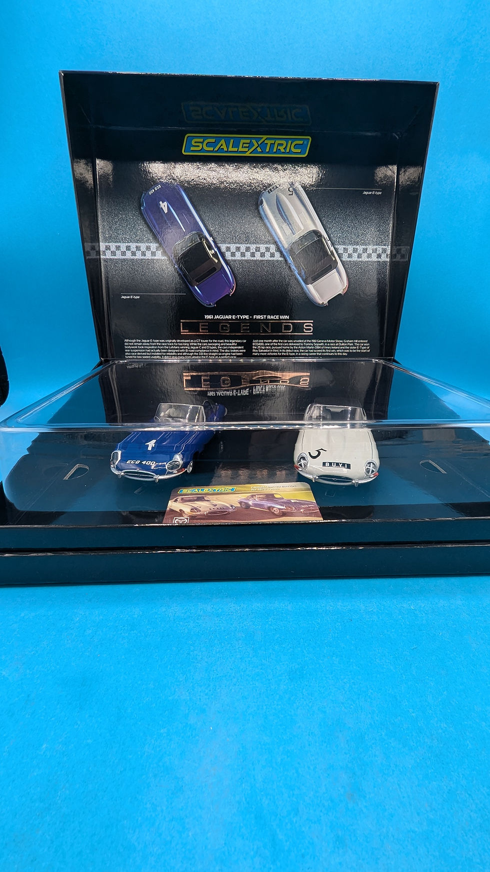 Thumbnail: Scalextric C4062A Jaguar E-Type First Win 1961 Twin Pack