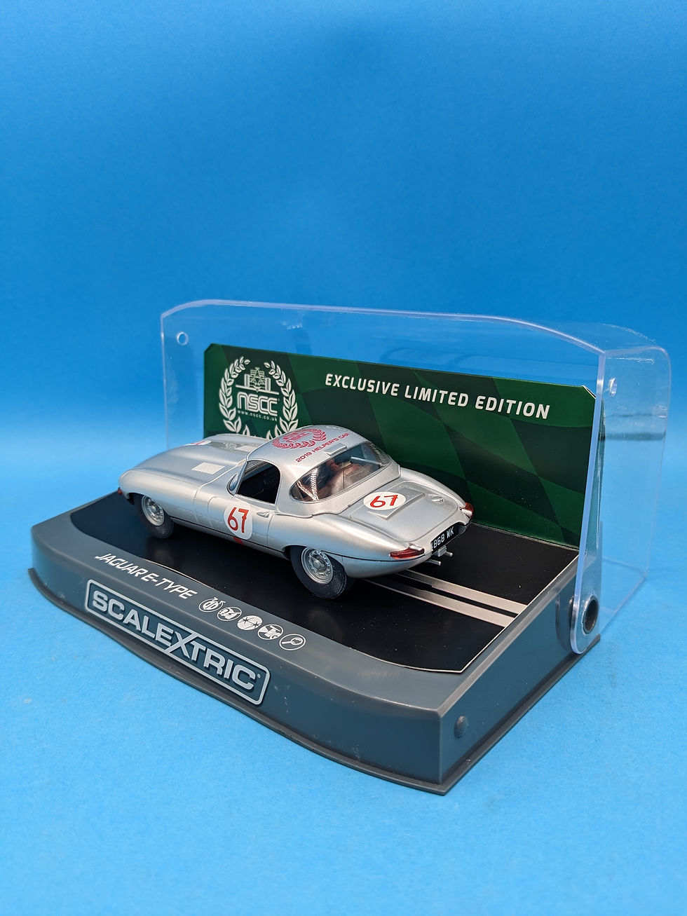 Thumbnail: Scalextric C3952 Jaguar E-Type Nurburgring 1000km 1963 No.67 NSCC helps car