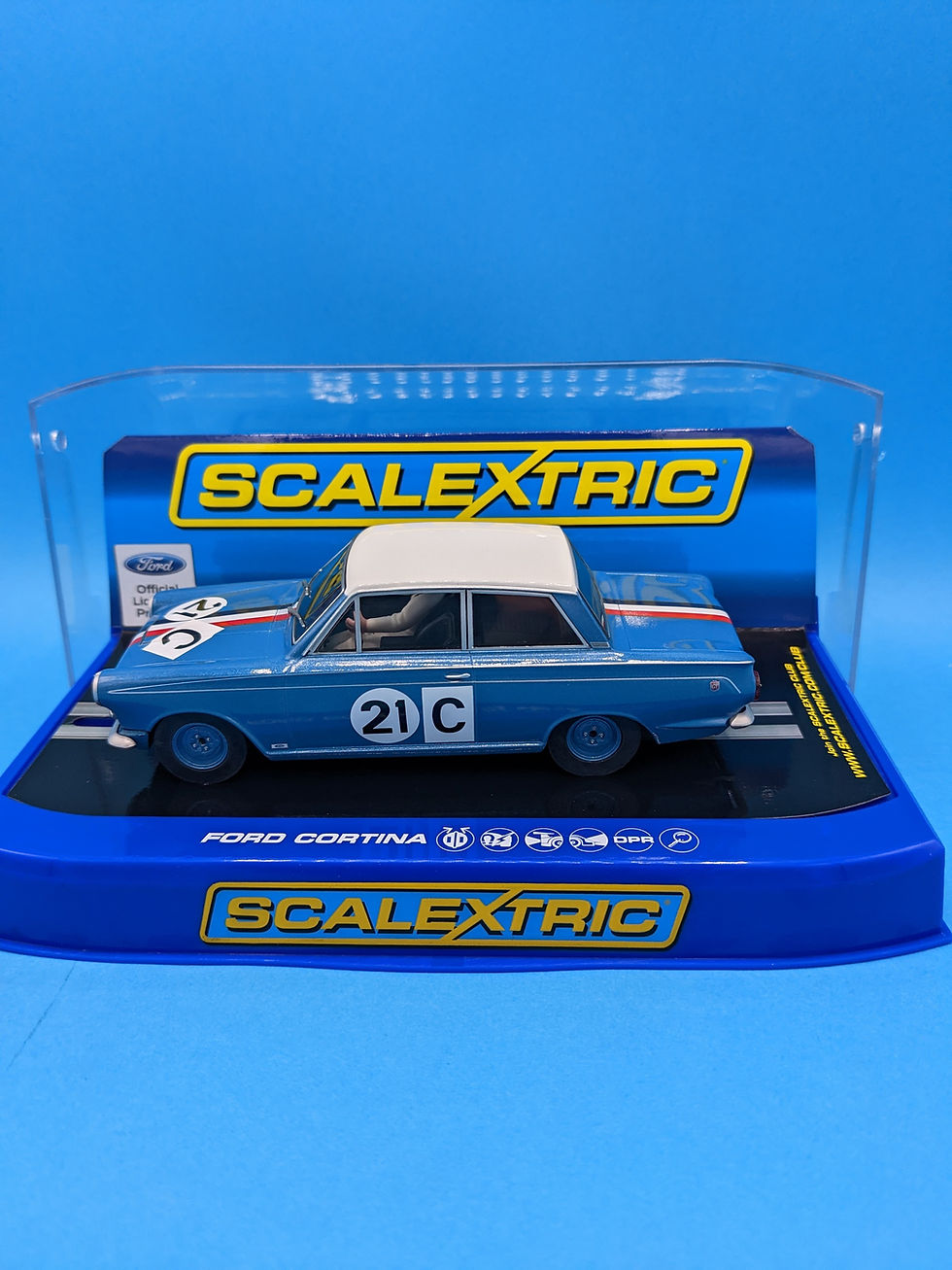 Thumbnail: Scalextric C3670 Ford Cortina GT 1964 Bathurst Ian & Leo Geoghegan