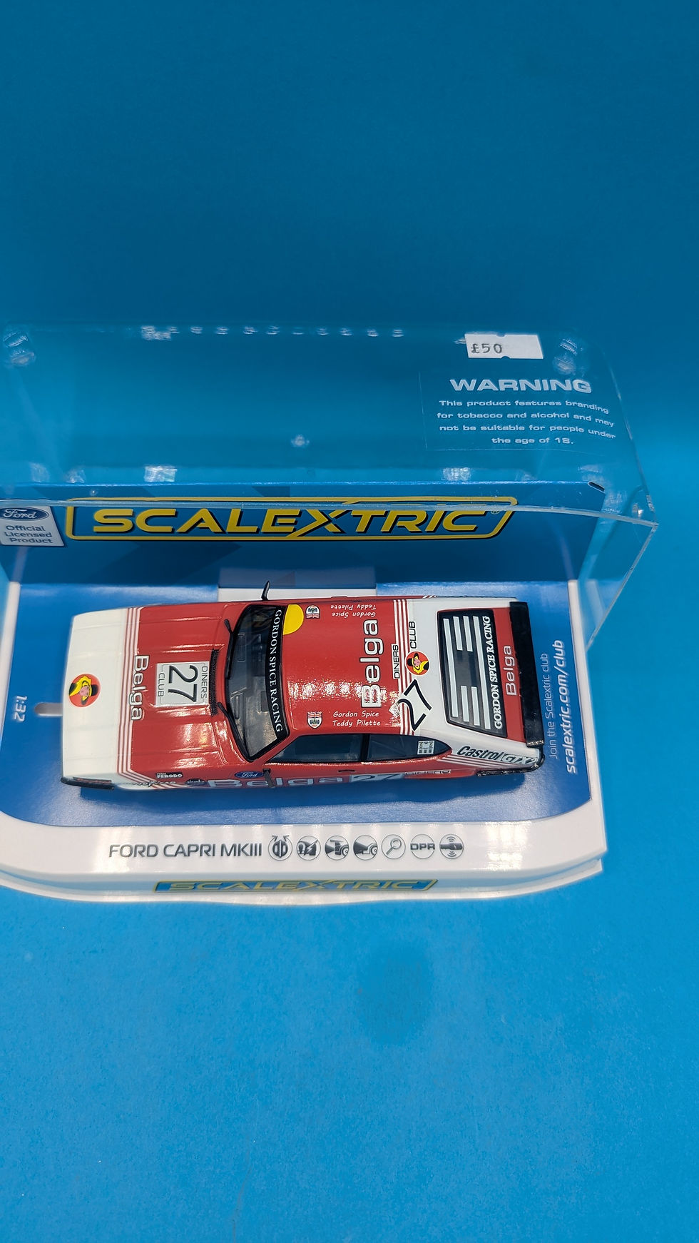 Thumbnail: Scalextric C4349 Ford Capri MKIII Spa 24hrs - 1978 Winner