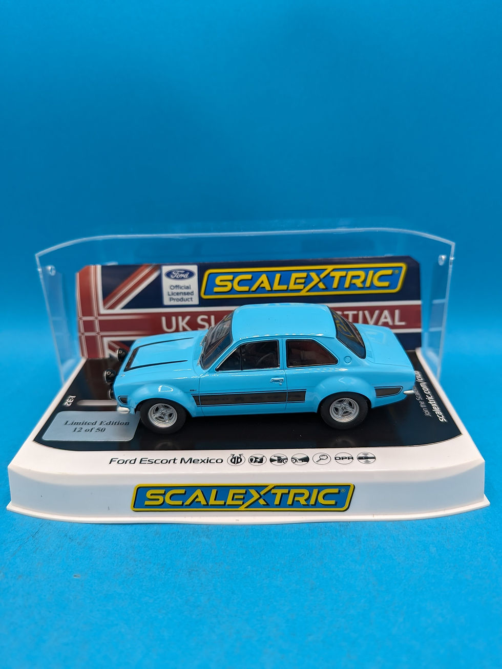 Scalextric C4437B Ford Escort Mexico UK Slot Fest Special Exhibitors car